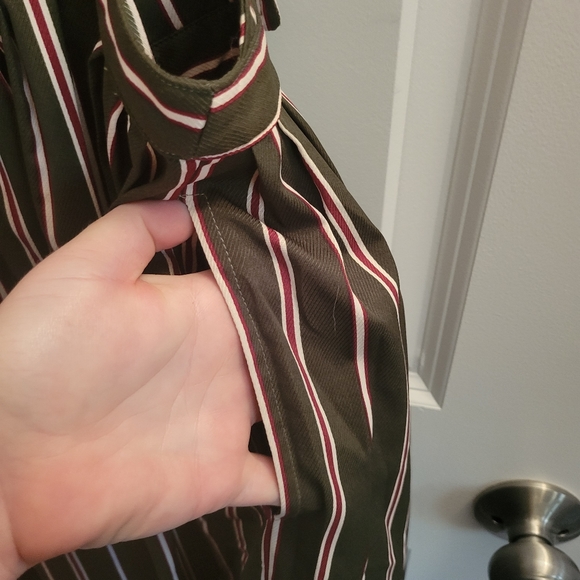 Poem and thread Overall dress Striped green - Picture 7 of 7